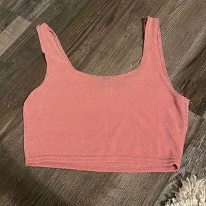 worn a couple times. sparkly pink top from pretty little thing. size 6